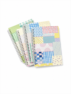 Spring Patchwork B5 Notebook – Soft Lined Pages