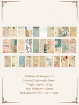 Vintage Aesthetic Scrapbooking Paper Pack