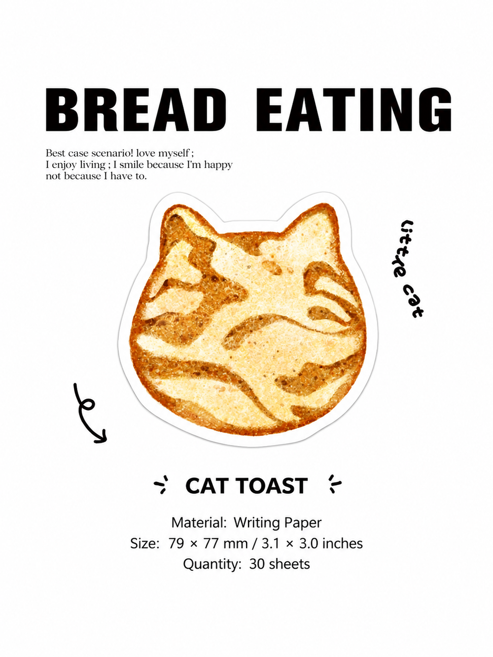 Kawaii Bread Sticky Notes