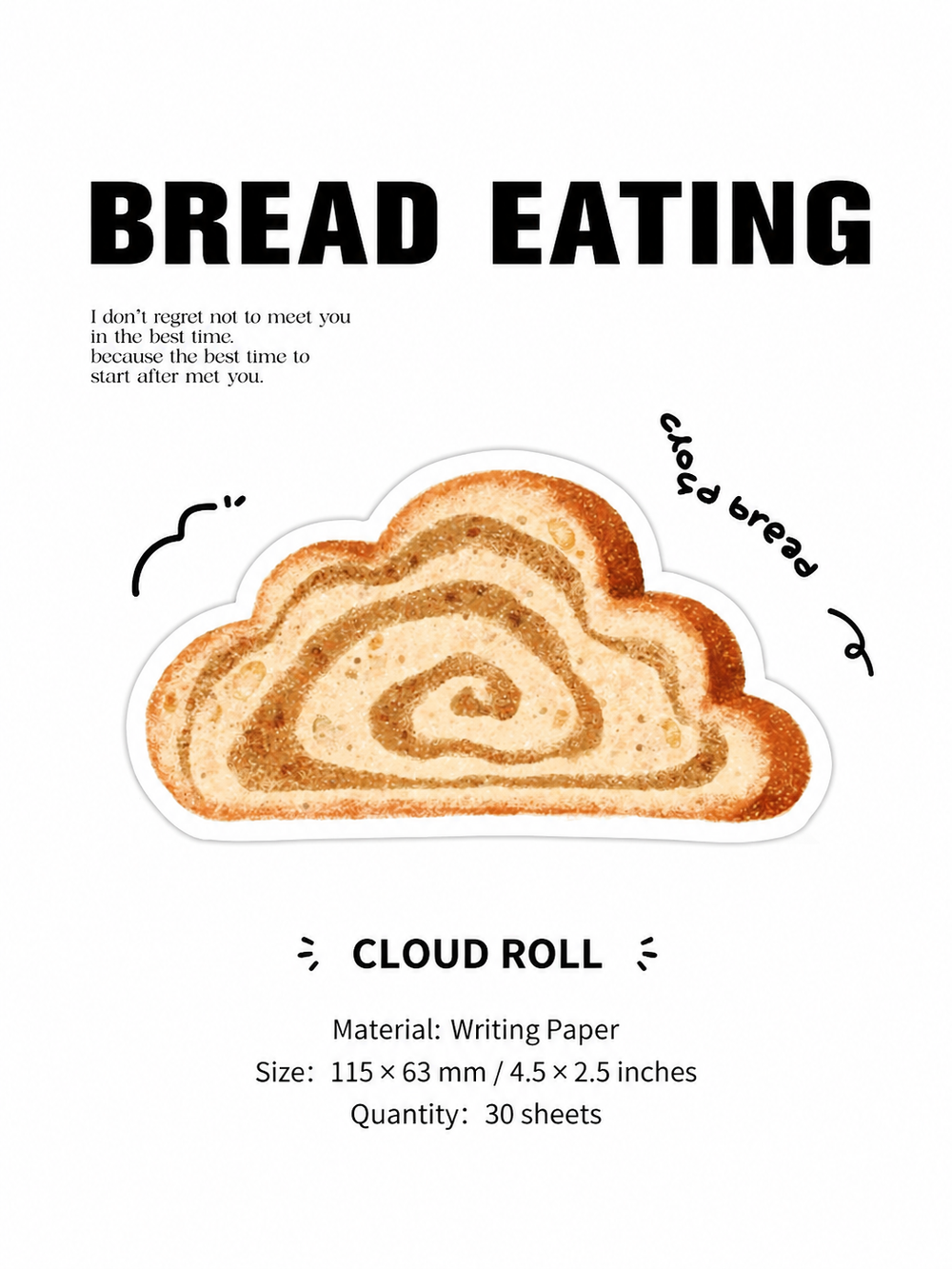 Kawaii Bread Sticky Notes