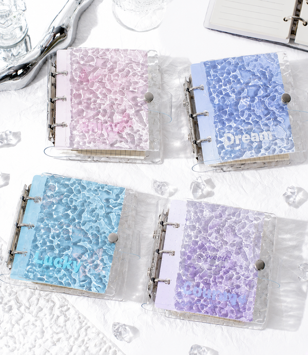 Soft Clear Ripple Journal – Detachable Pages
