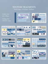 Texture Fragments Washi Sticker Book