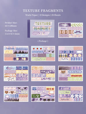 Texture Fragments Washi Sticker Book